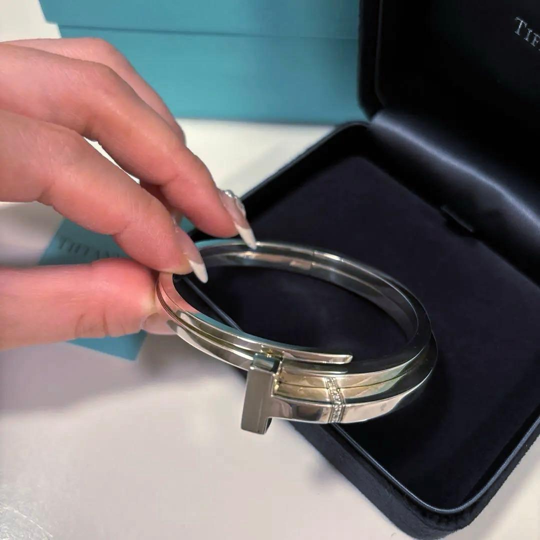TIFFANY & CO. Tスクエアラップ ブレスレット バングル
