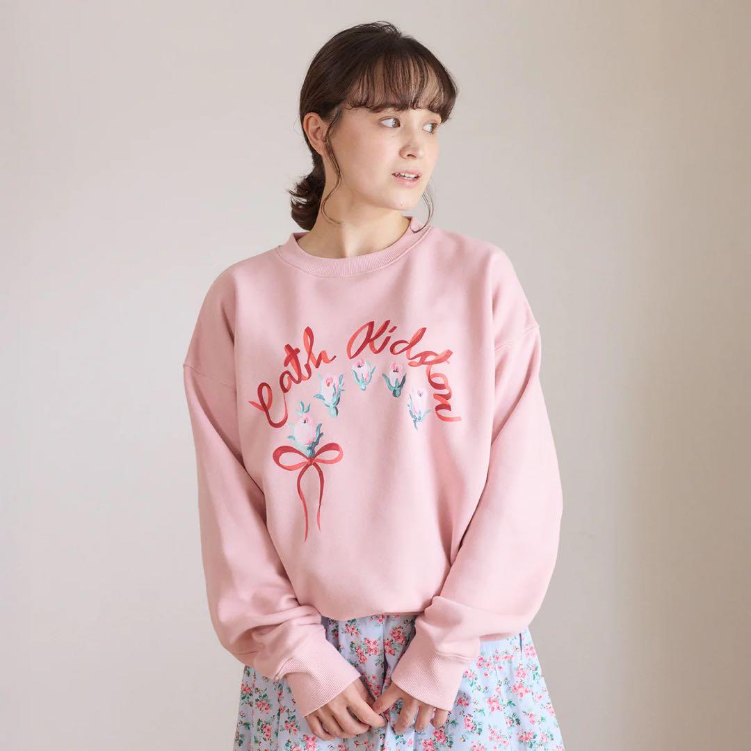 【新品未開封/匿名配送】CathKidston 裏起毛スウェット ピンク