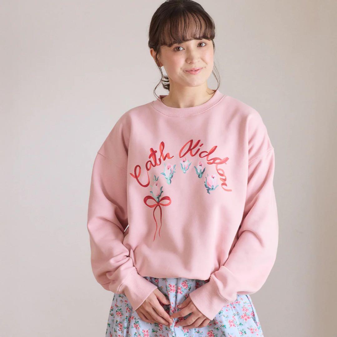 【新品未開封/匿名配送】CathKidston 裏起毛スウェット ピンク