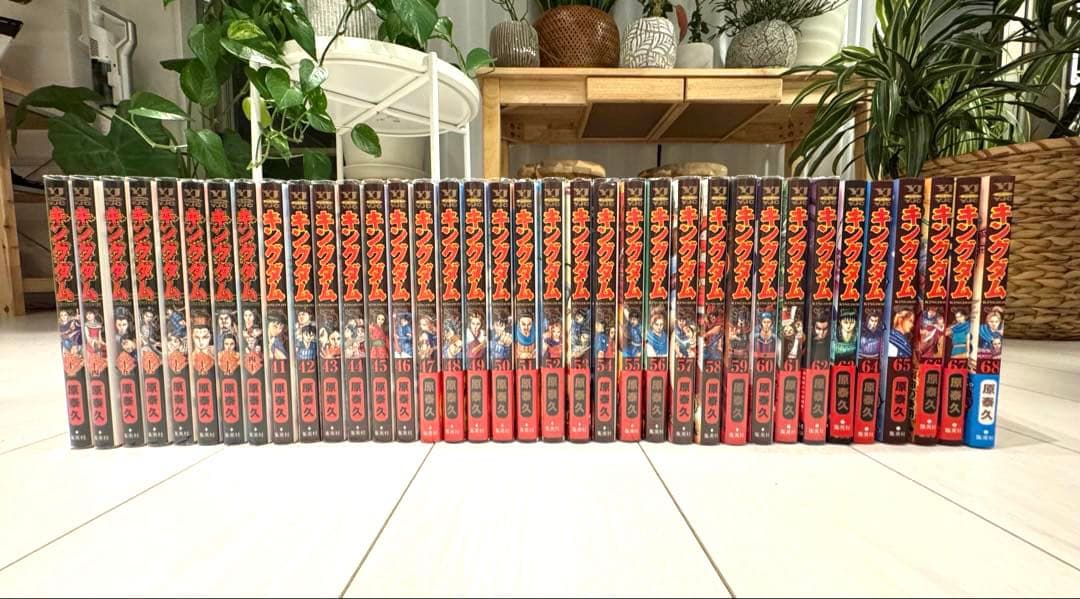 キングダム 全巻1〜68巻セット ビニールカバー付き美品　原泰久