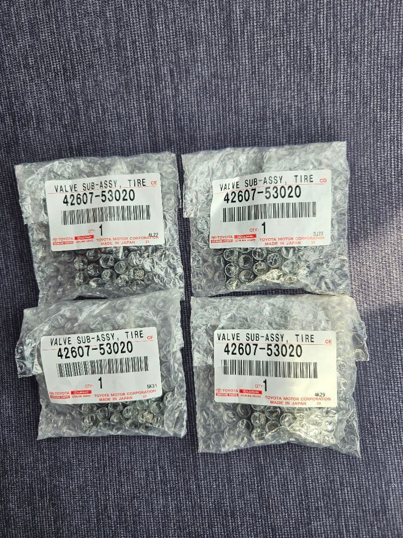 レクサス　新型NX　空気圧センサー　純正　4個セット　42607-53020