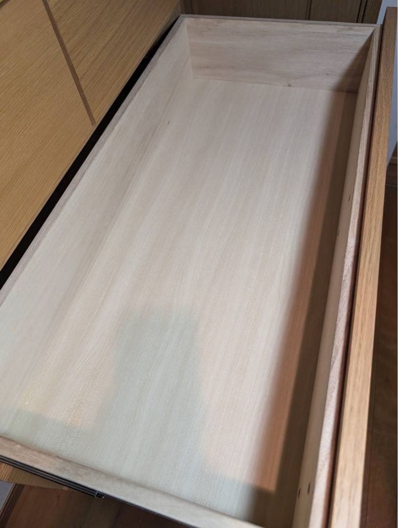 ■送料込■無印良品 6段チェスト オーク材 たんす 棚 衣類収納 脚付