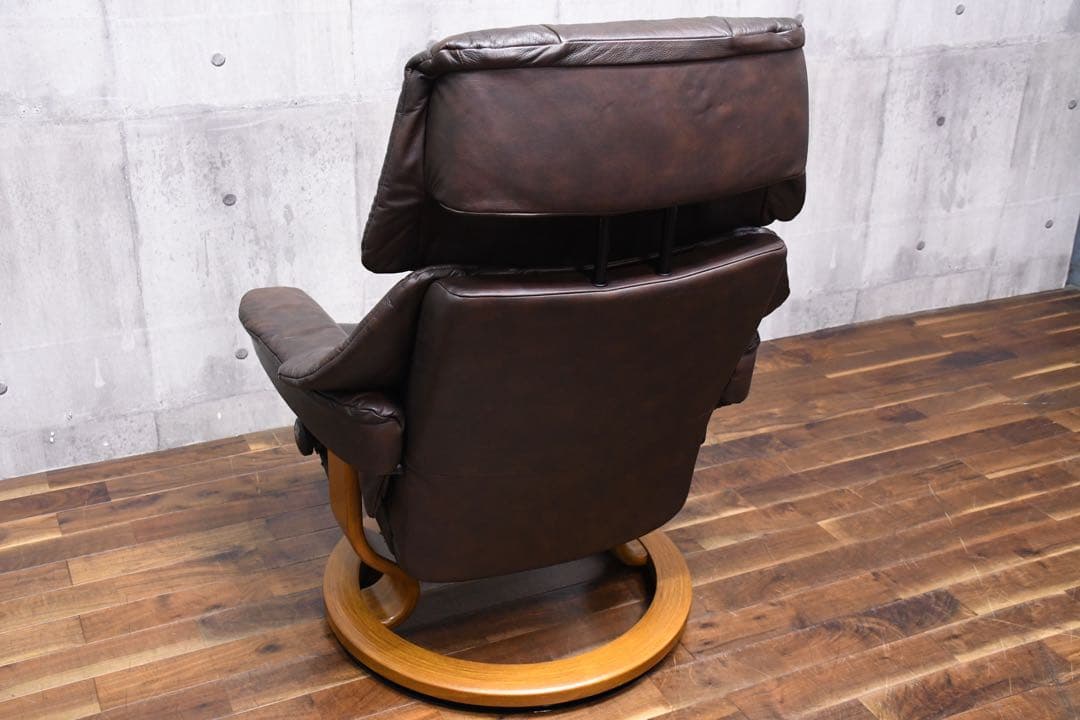 EAK44 エコーネス ストレスレスチェア レノ Mサイズ ダークブラウン系