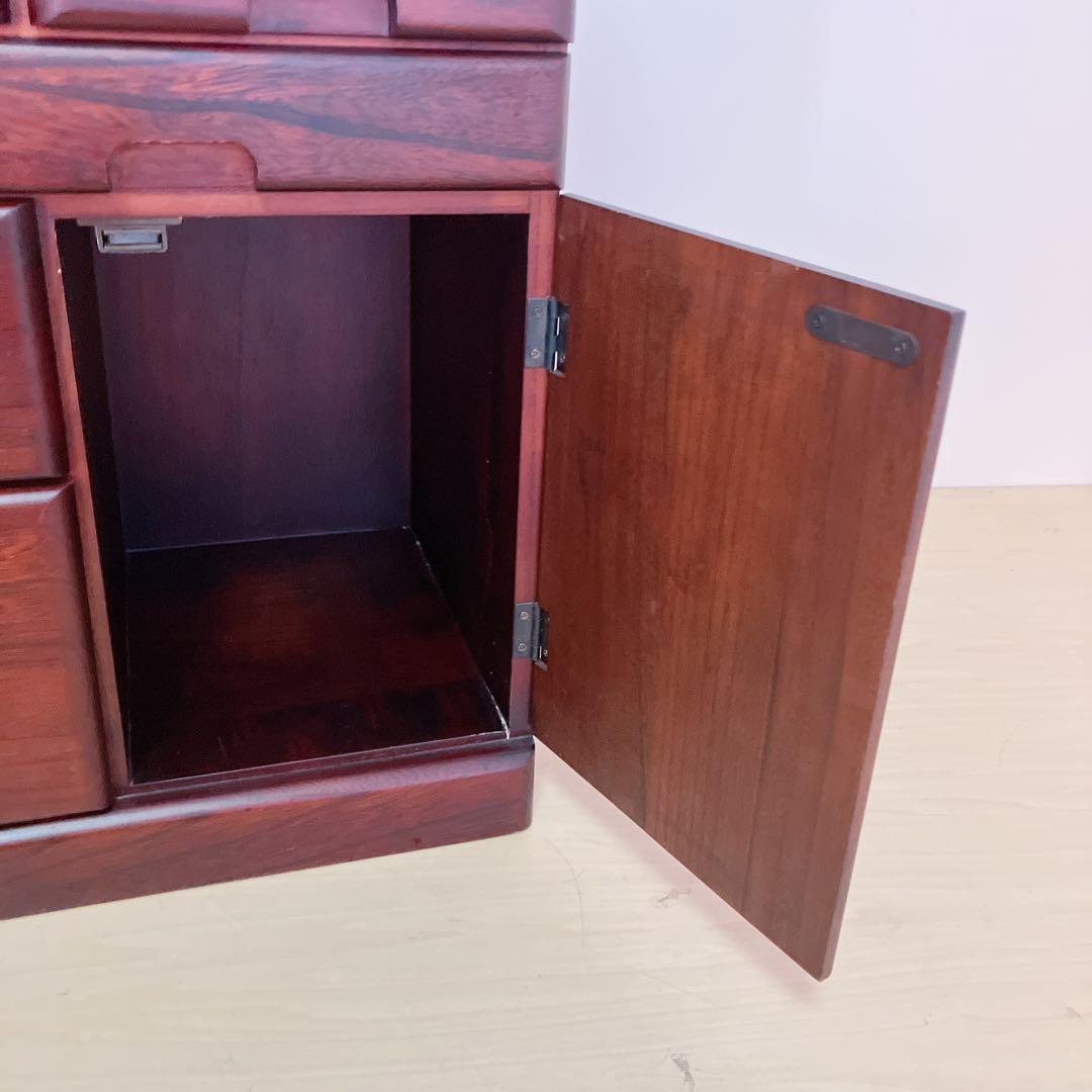 電話台　FAX台　キャビネット　12引き出し　2トビラ　サイドチェスト