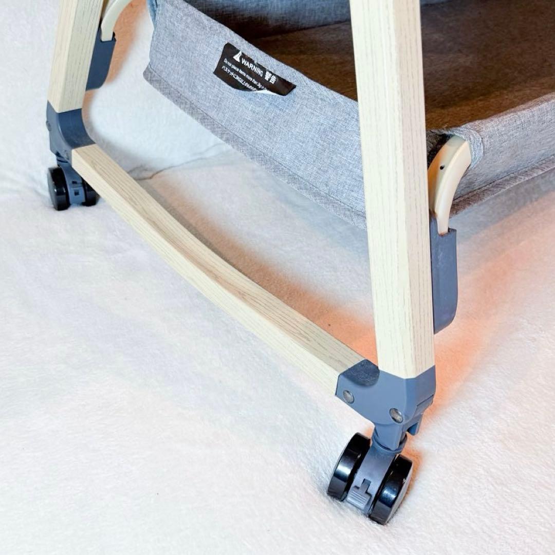 【2024年購入】HZDMJ ベビーベッド グレー