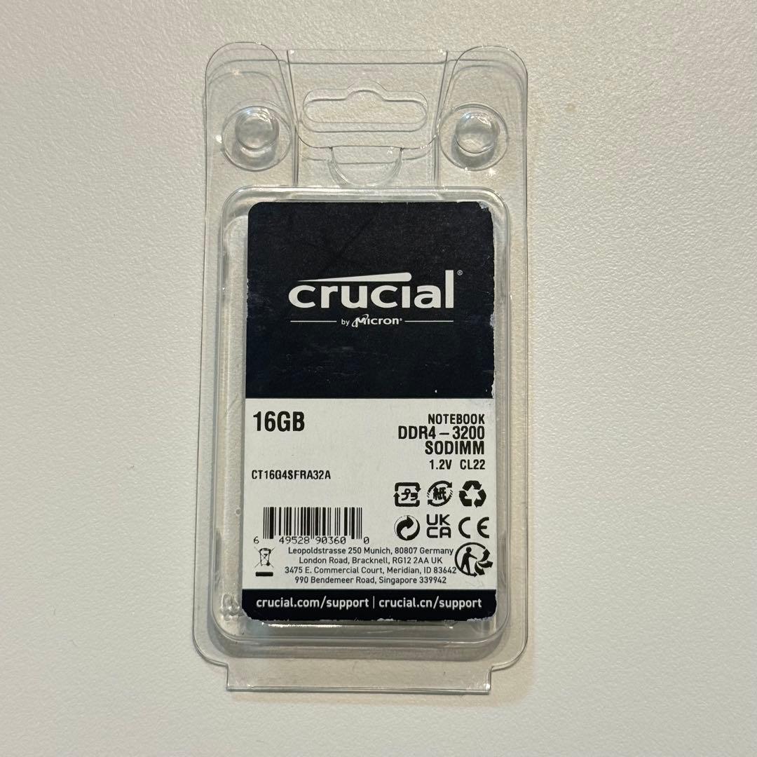 crucial DDR4-3200 SODIMM 16GB 新品未使用