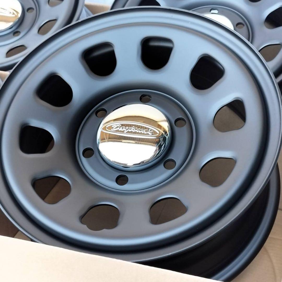ハイエース200に！未使用デイトナ15インチ マットブラックホイール 4個セット