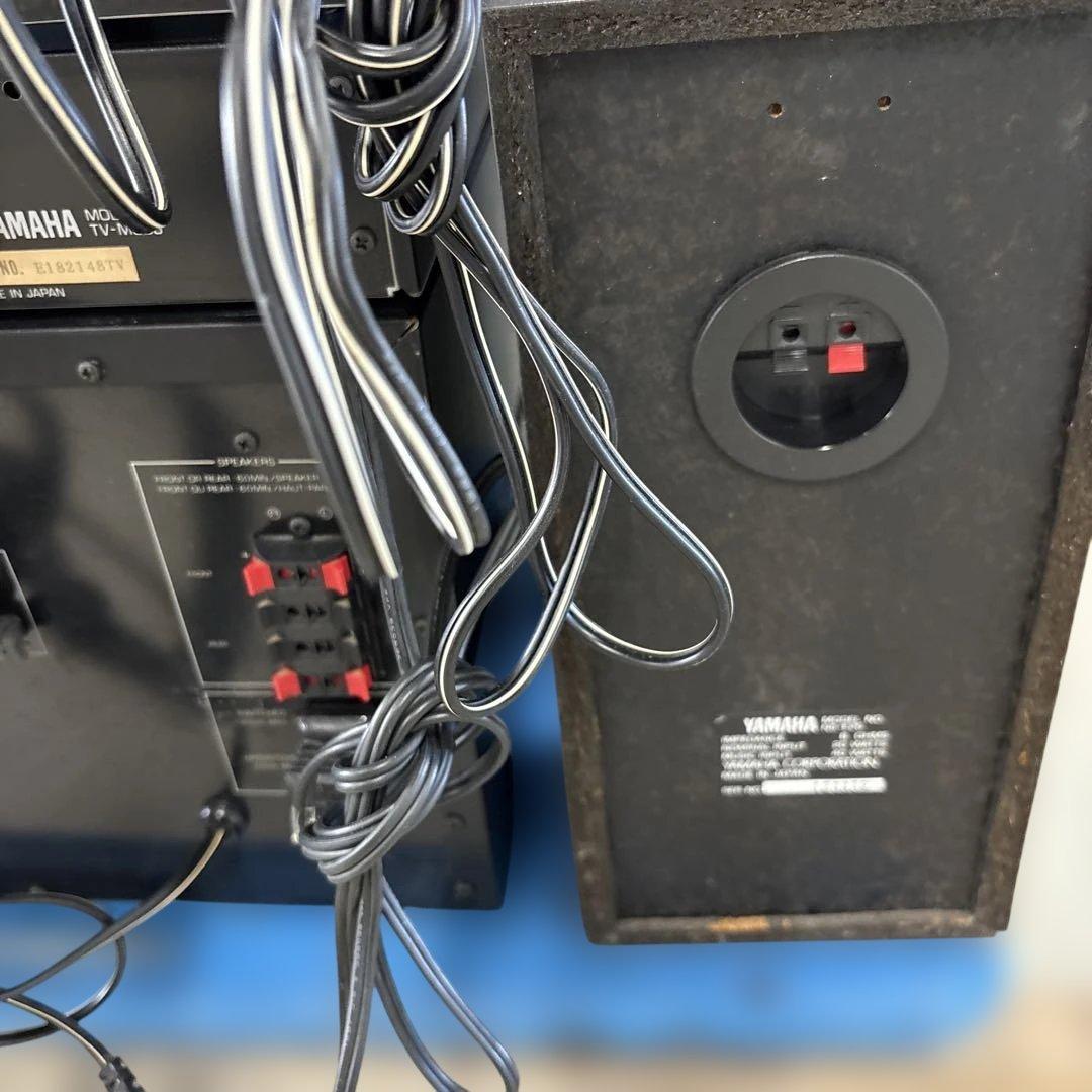 YAMAHA CD カセットテープ コンポ サラウンド機能付き 通電OK