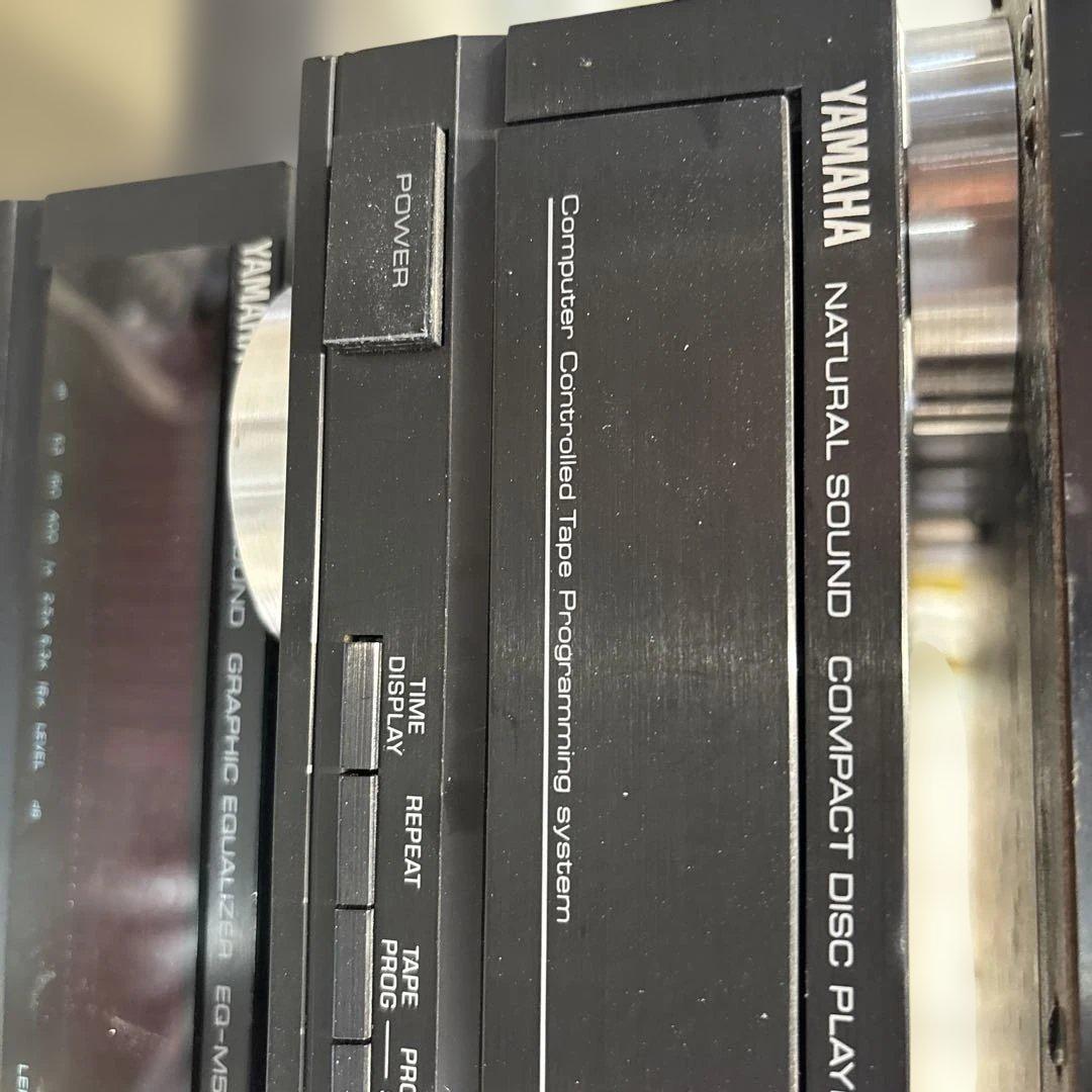 YAMAHA CD カセットテープ コンポ サラウンド機能付き 通電OK