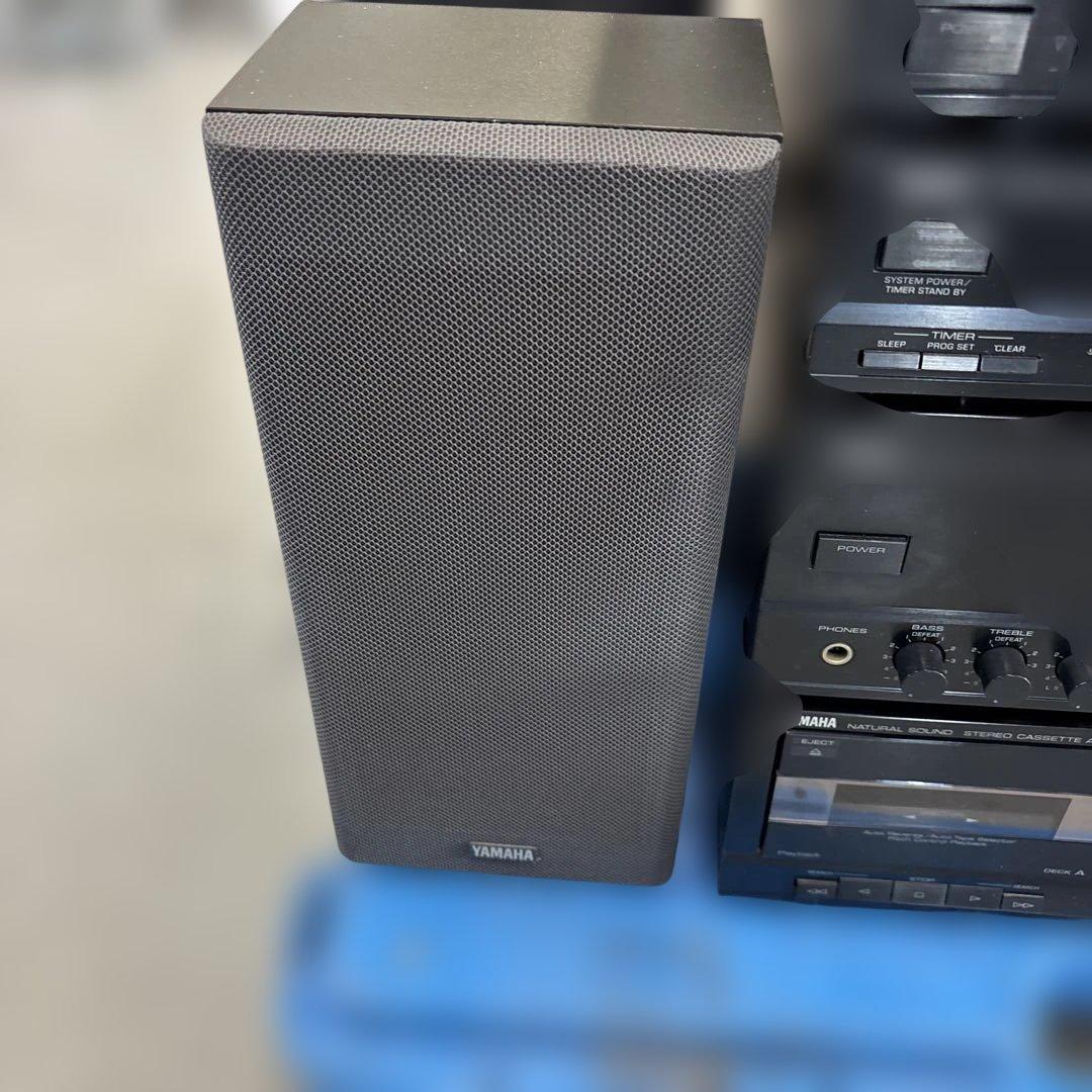 YAMAHA CD カセットテープ コンポ サラウンド機能付き 通電OK