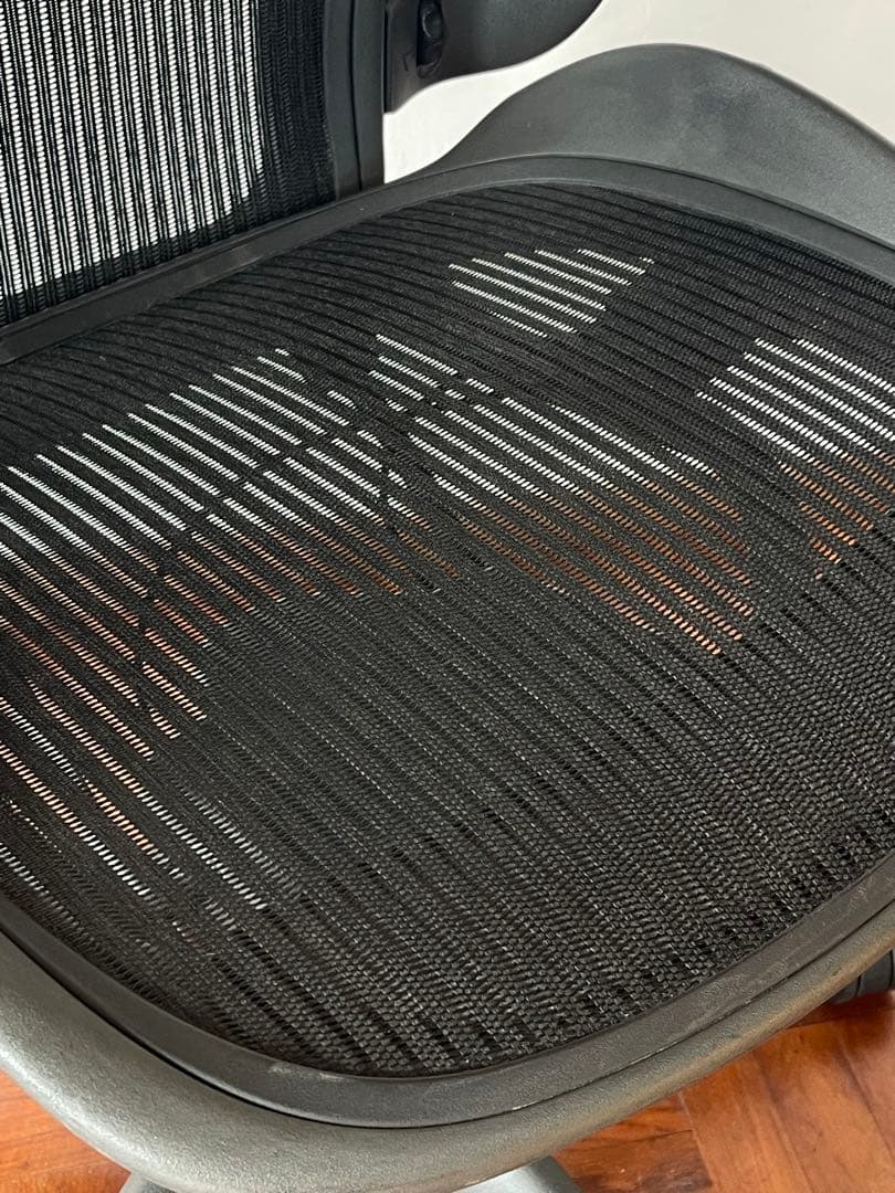 ハーマンミラー アーロンチェア Bサイズ フル装備 ランボーサポート