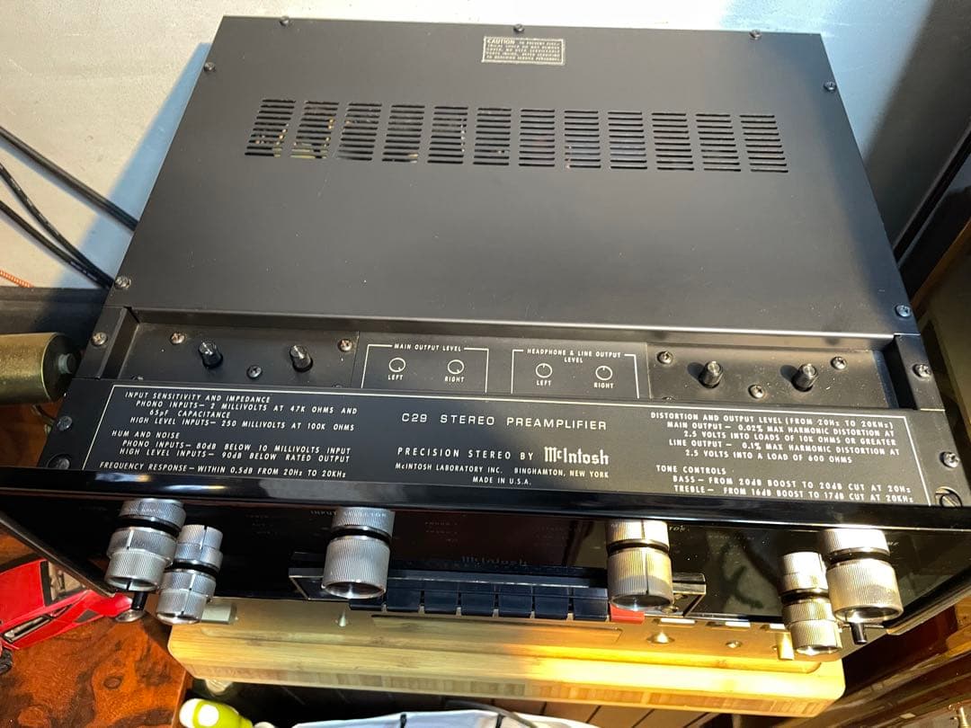 極美品　完動品　McIntosh C29 ステレオプリアンプ 本体