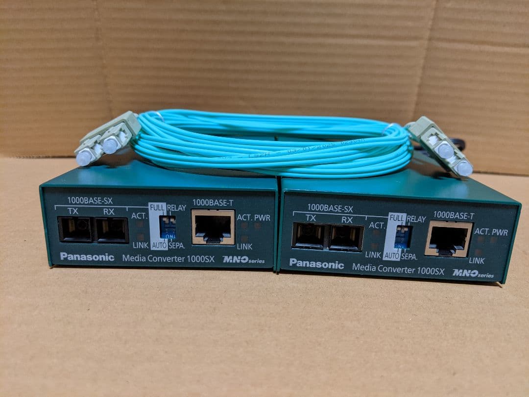 Panasonic　MC1000SX　光メディアコンバータ　2台セット