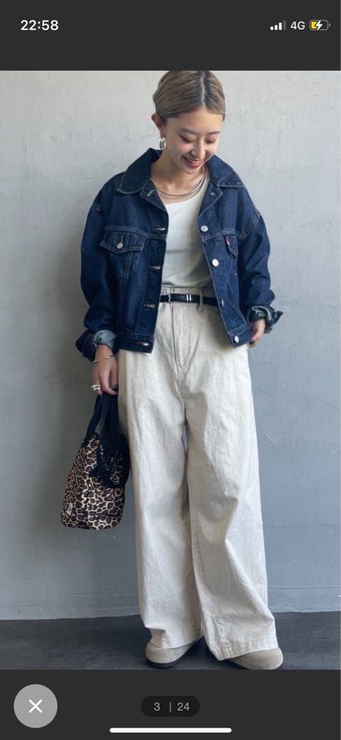 リーバイス　SHRUNKEN 90'Sショート丈トラッカーデニムジャケット