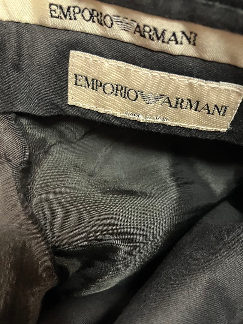 2002 emporio armani ワイドストレートスラックス