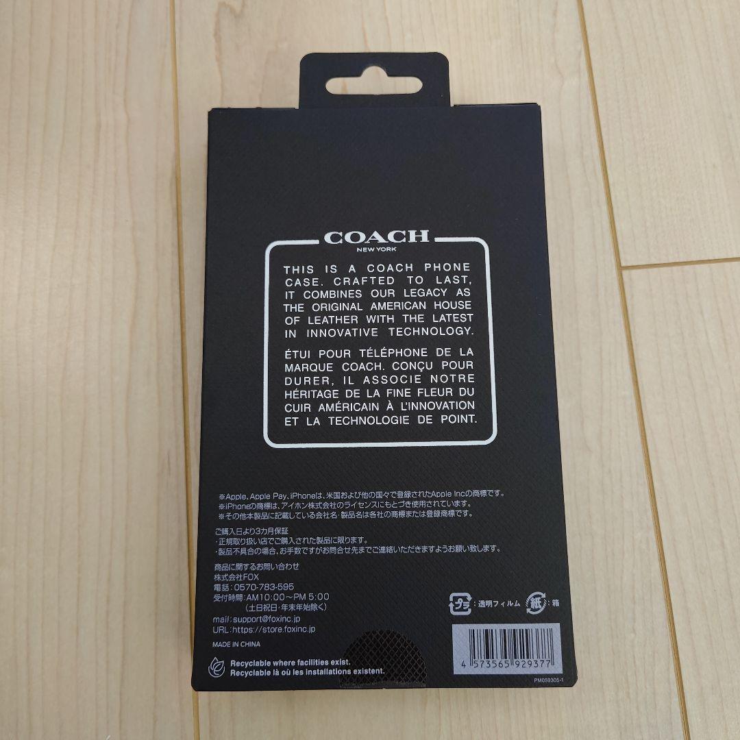COACH iPhone17用手帳型ケース ブラック新品未使用