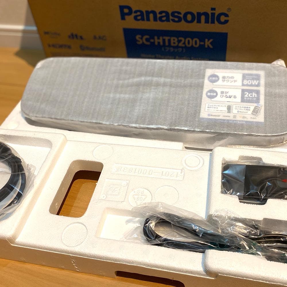 Panasonic SC-HTB200-K【新品未使用】外箱剥がし跡あり
