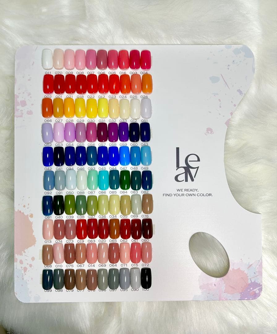 Leav ジェルネイル 100色☆専用ラック付き