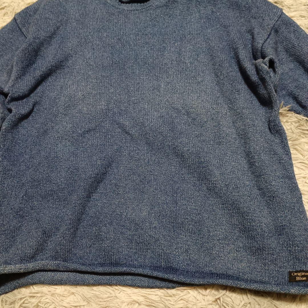 【Michael Ross】90s デニムセーター S インディゴ 藤原ヒロシ