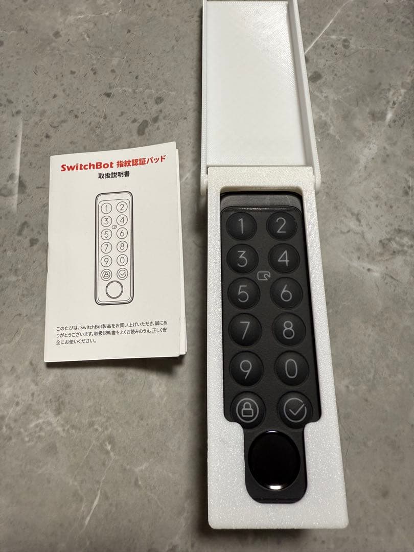 売れるかな〜★SwitchBotロックプロ★指紋認証パッド★専用バッテリー付き