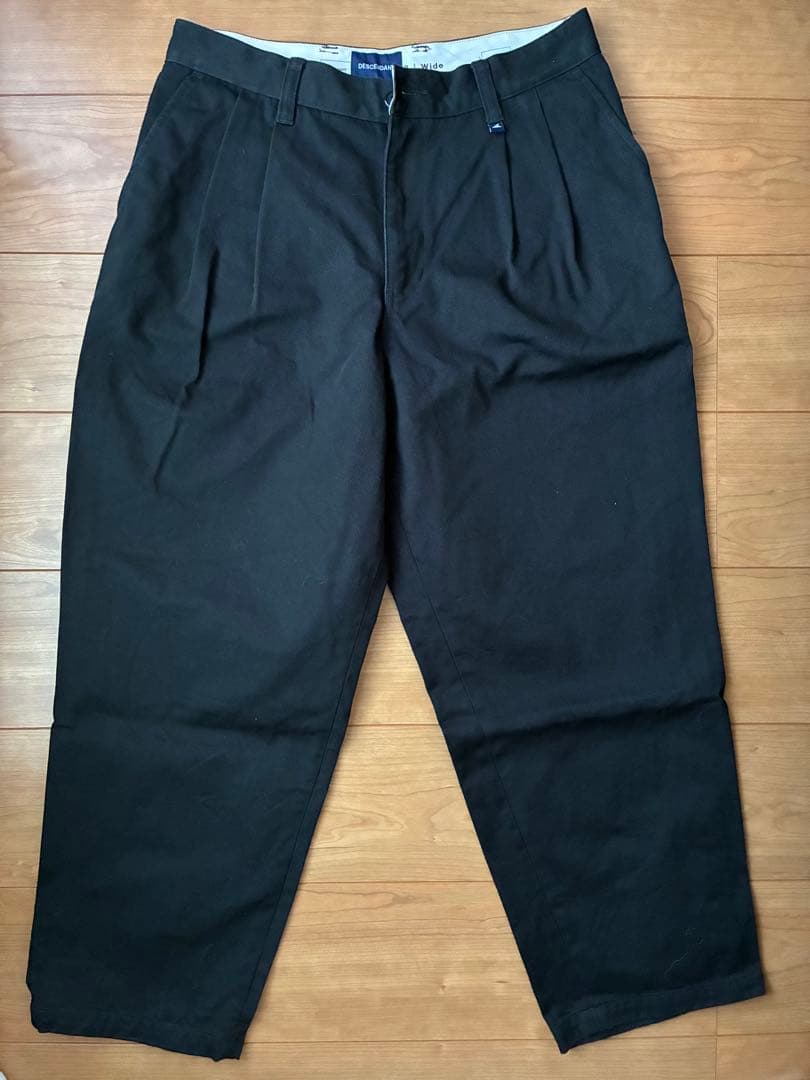 DESCENDANT ブラック チノパン