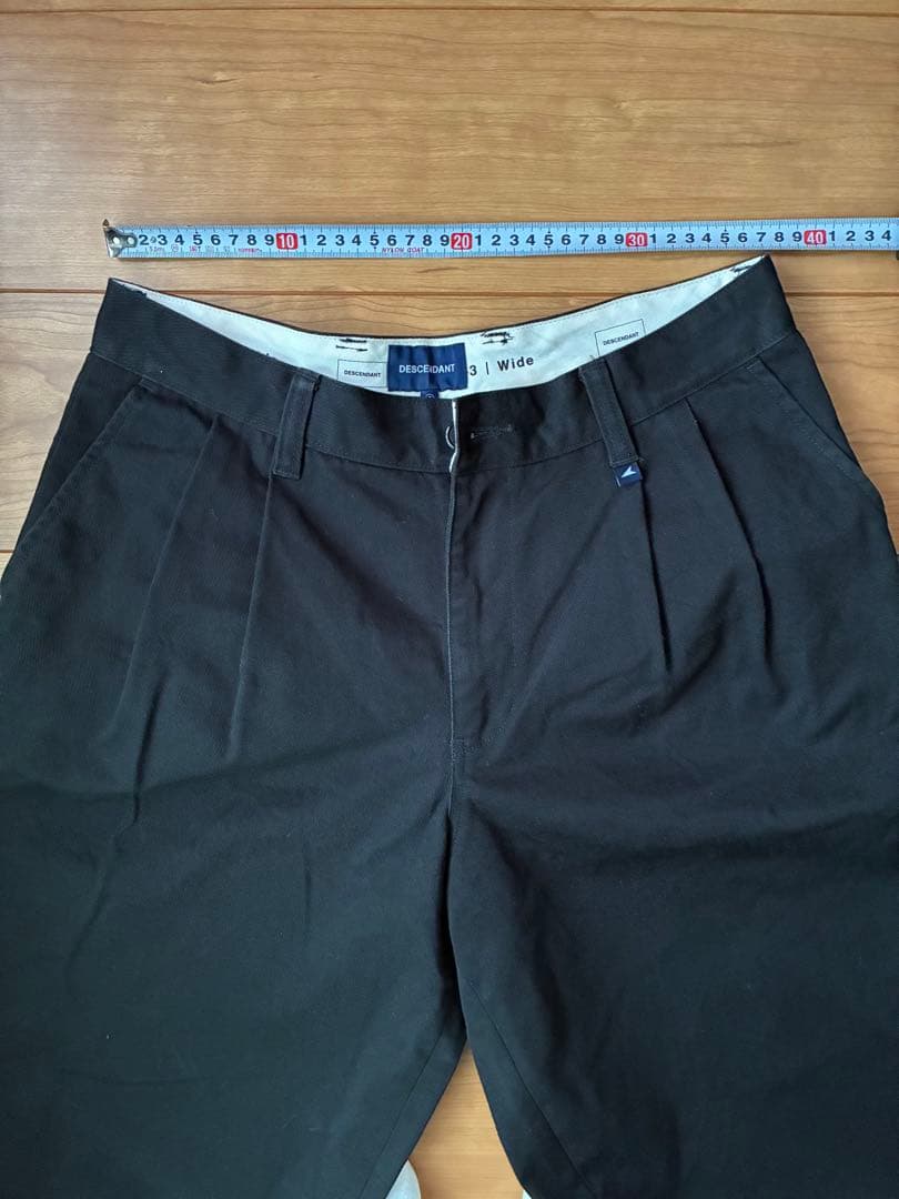 DESCENDANT ブラック チノパン