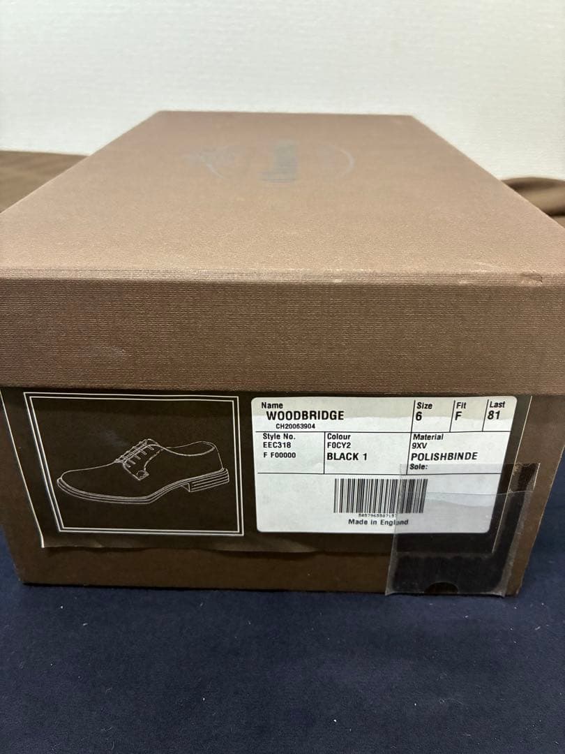 チャーチ　ウッドブリッジ　定価125400円　ポリッシュドバインダーカーフ　箱付