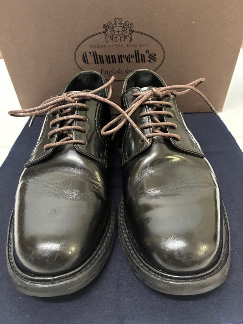 チャーチ　ウッドブリッジ　定価125400円　ポリッシュドバインダーカーフ　箱付