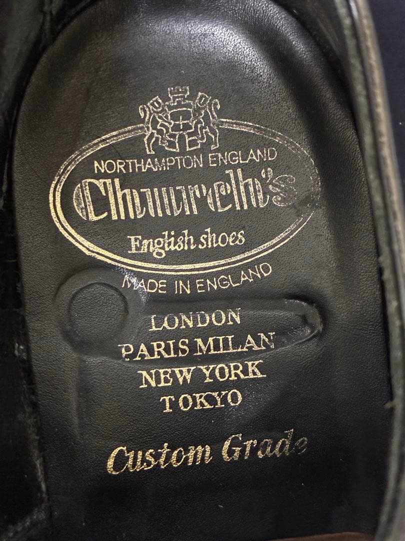 チャーチ　ウッドブリッジ　定価125400円　ポリッシュドバインダーカーフ　箱付