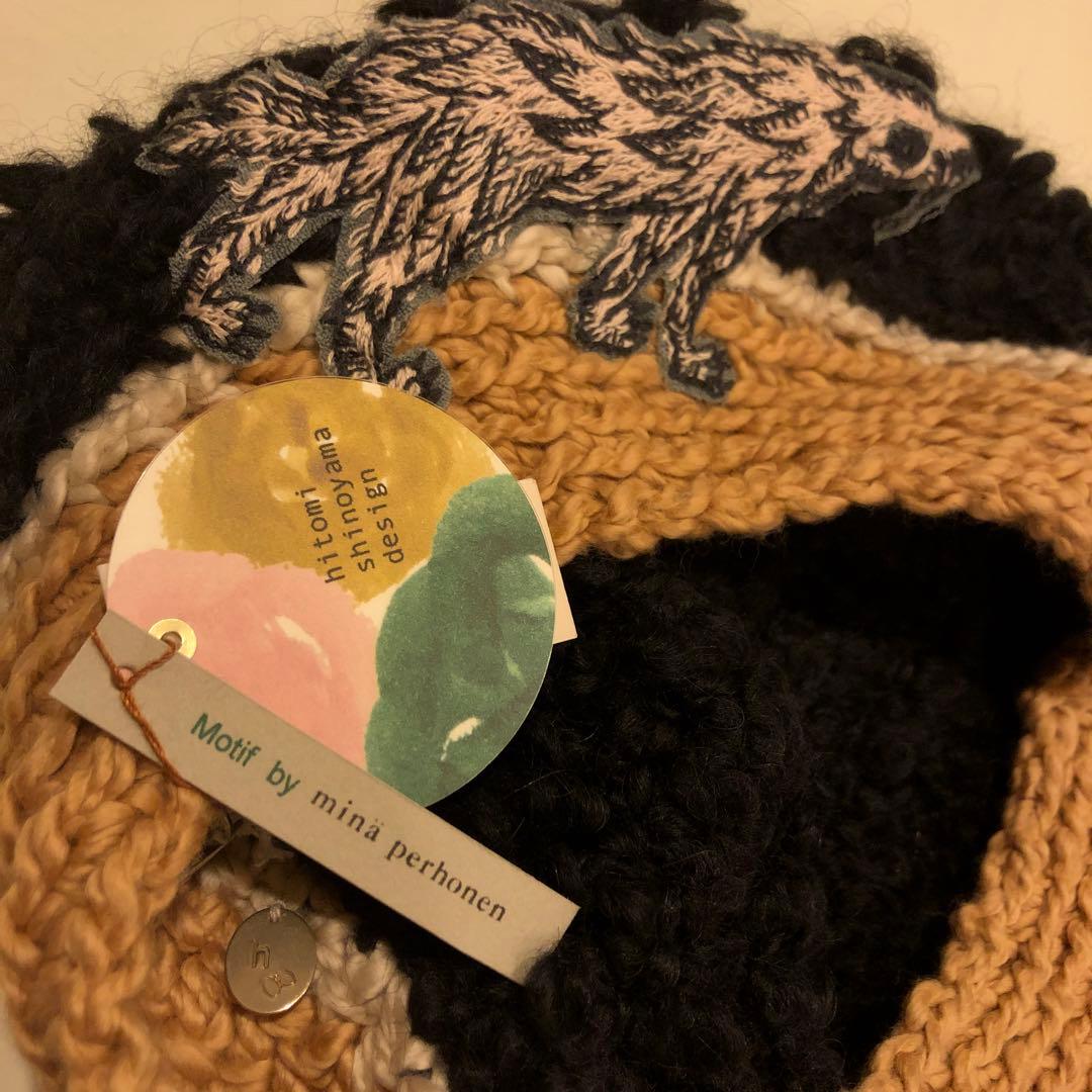 ミナペルホネン　wolf&flower ベレー帽