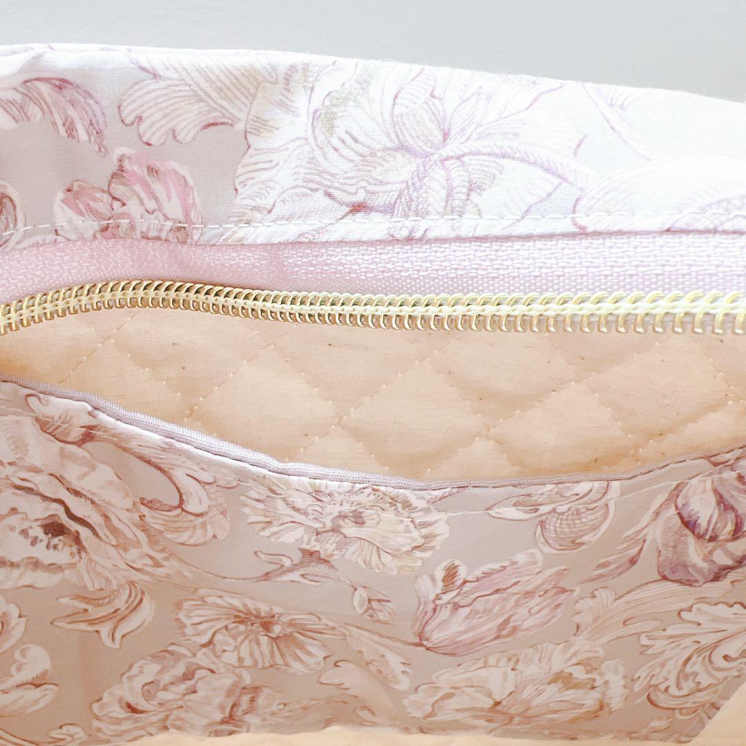 のりページ☆リバティアレキサンダーマーブルグレーブルームバッグ