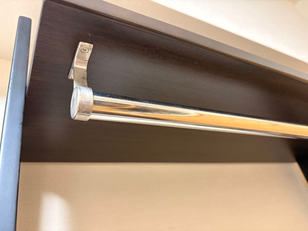 収納付きハンガーラック(ニーズ3 84 OP-3段 MBR/BK) ニトリ