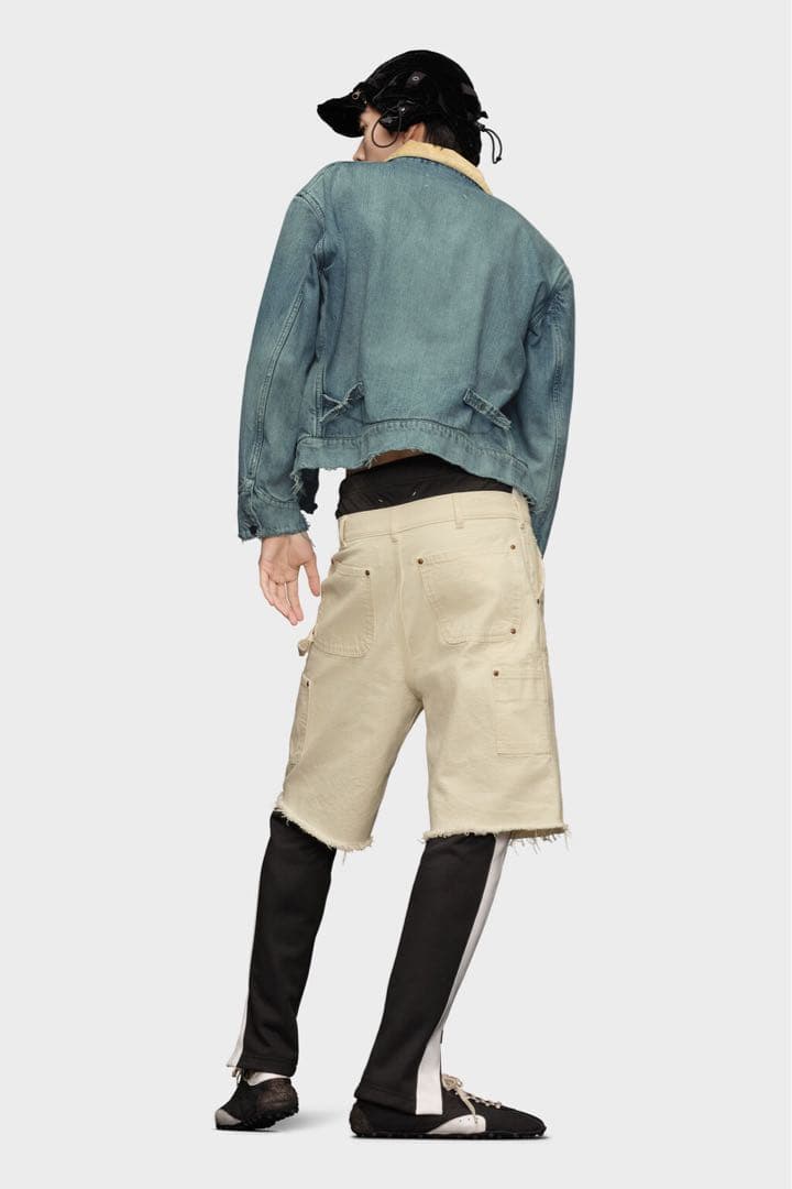 メゾンマルジェラ ディストレスト デニムジャケット ブルゾン 44サイズ