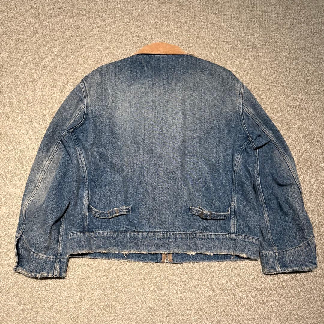 メゾンマルジェラ ディストレスト デニムジャケット ブルゾン 44サイズ