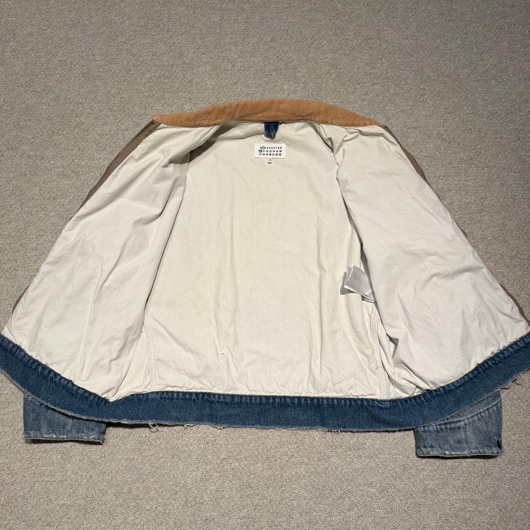 メゾンマルジェラ ディストレスト デニムジャケット ブルゾン 44サイズ