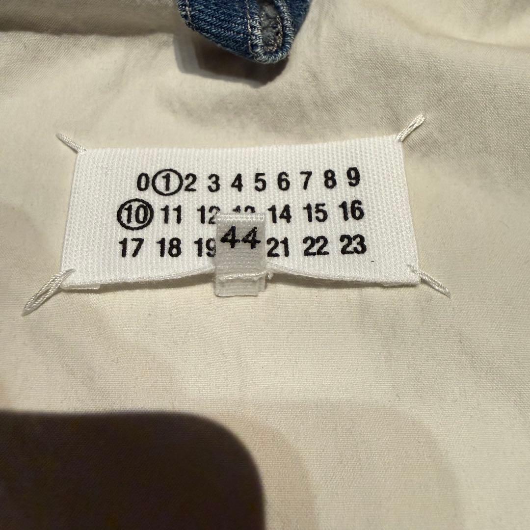 メゾンマルジェラ ディストレスト デニムジャケット ブルゾン 44サイズ