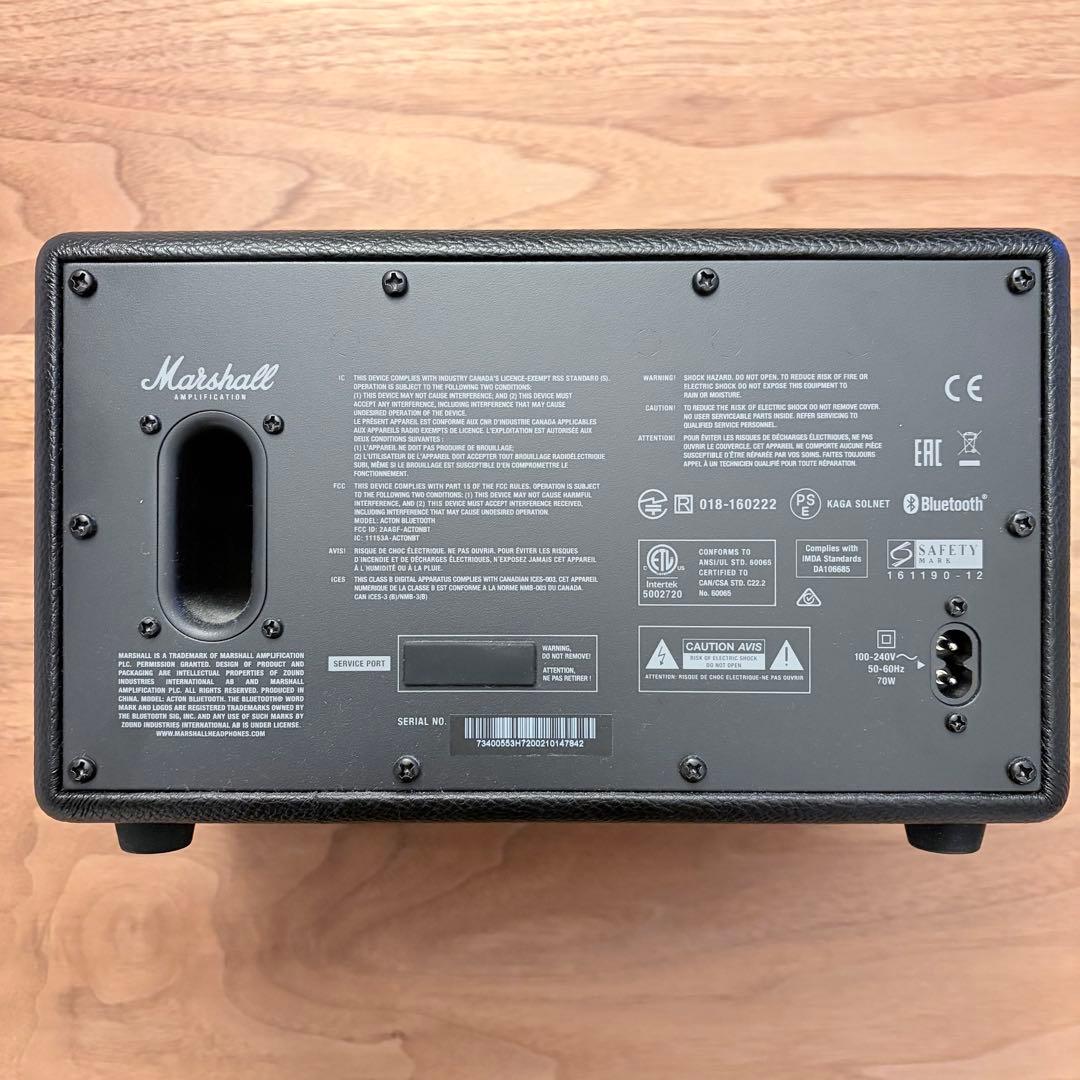 Marshall ACTON BLACK Bluetoothワイヤレススピーカー