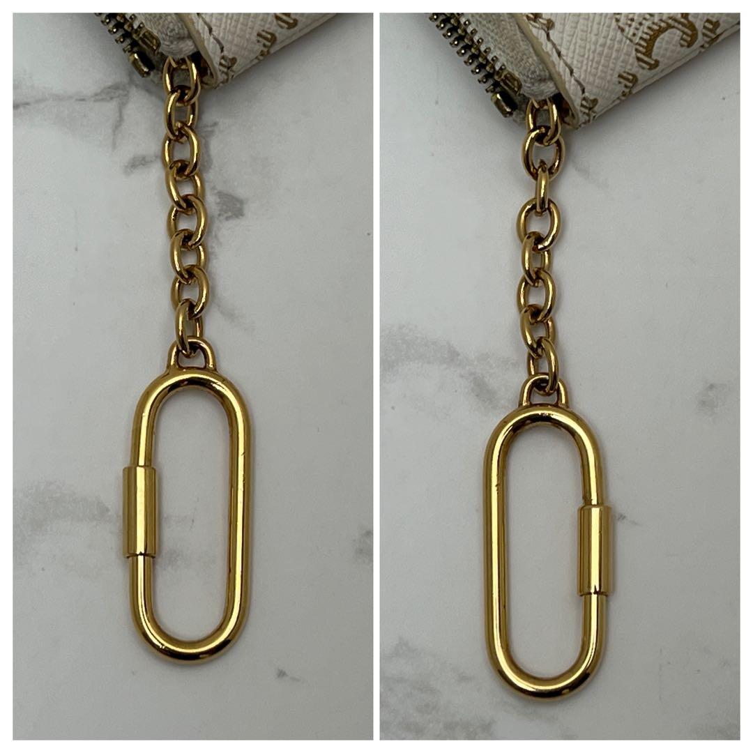 セリーヌ パース キュイル トリオンフ ケース ホワイト