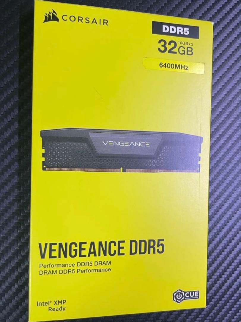 CORSAIR DDR5-6400MHz 32GB ブラック [16GB×2枚]