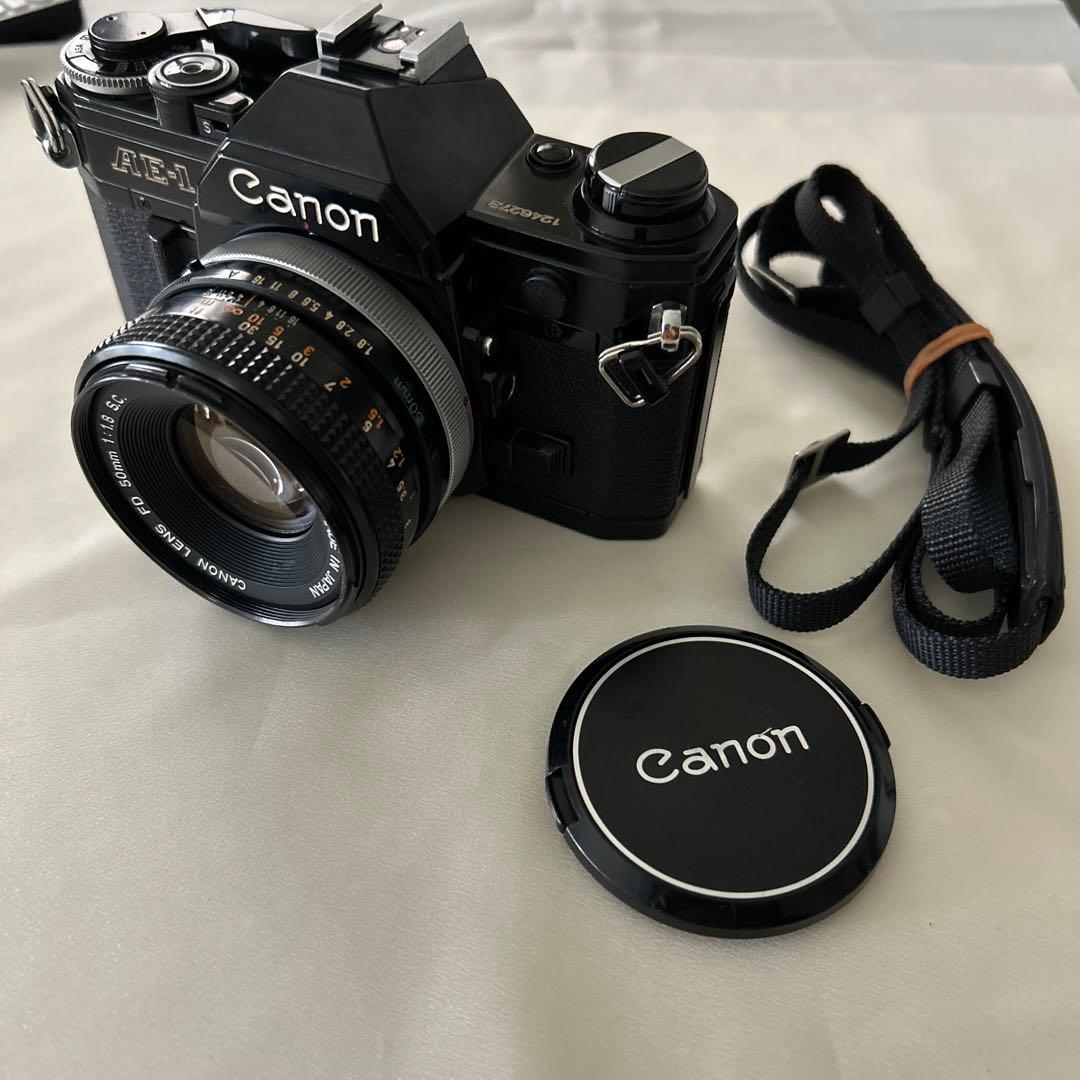 キャノンAE-1 BLACK & FD50mm f1.8 s.c.