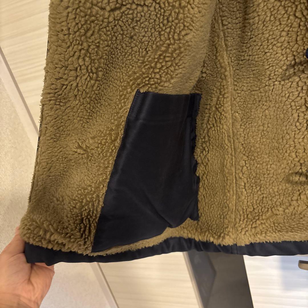 NEIGHBORHOOD ボア マッキーノコート ネイビー L