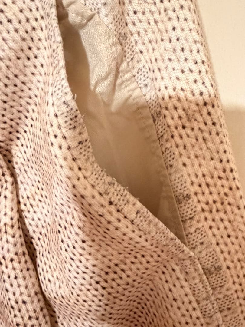 OPEN YY Lサイズ　セットアップニット柄ハートリボン刺繍カジュアルパンツ