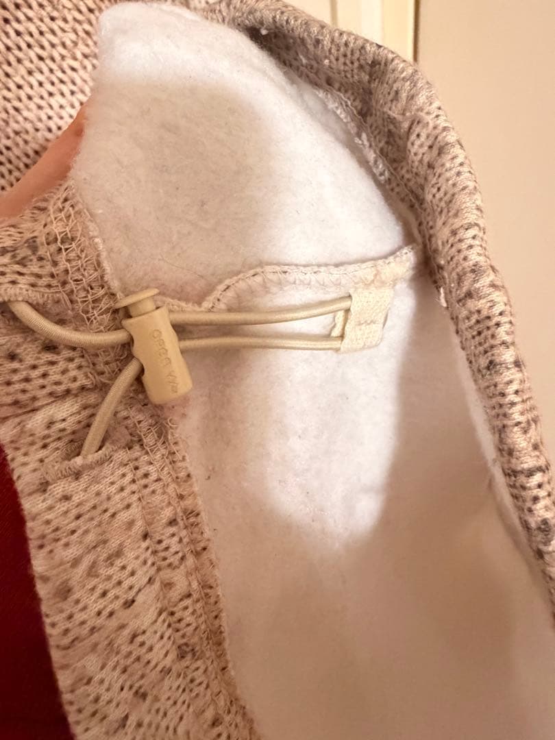 OPEN YY Lサイズ　セットアップニット柄ハートリボン刺繍カジュアルパンツ