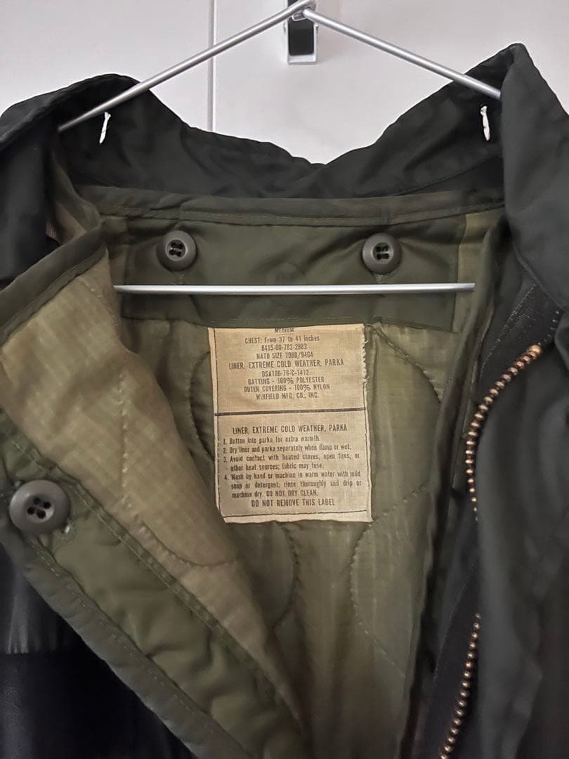 US ARMY (ユーエスアーミー)後染めM-65 フィッシュテール コート M