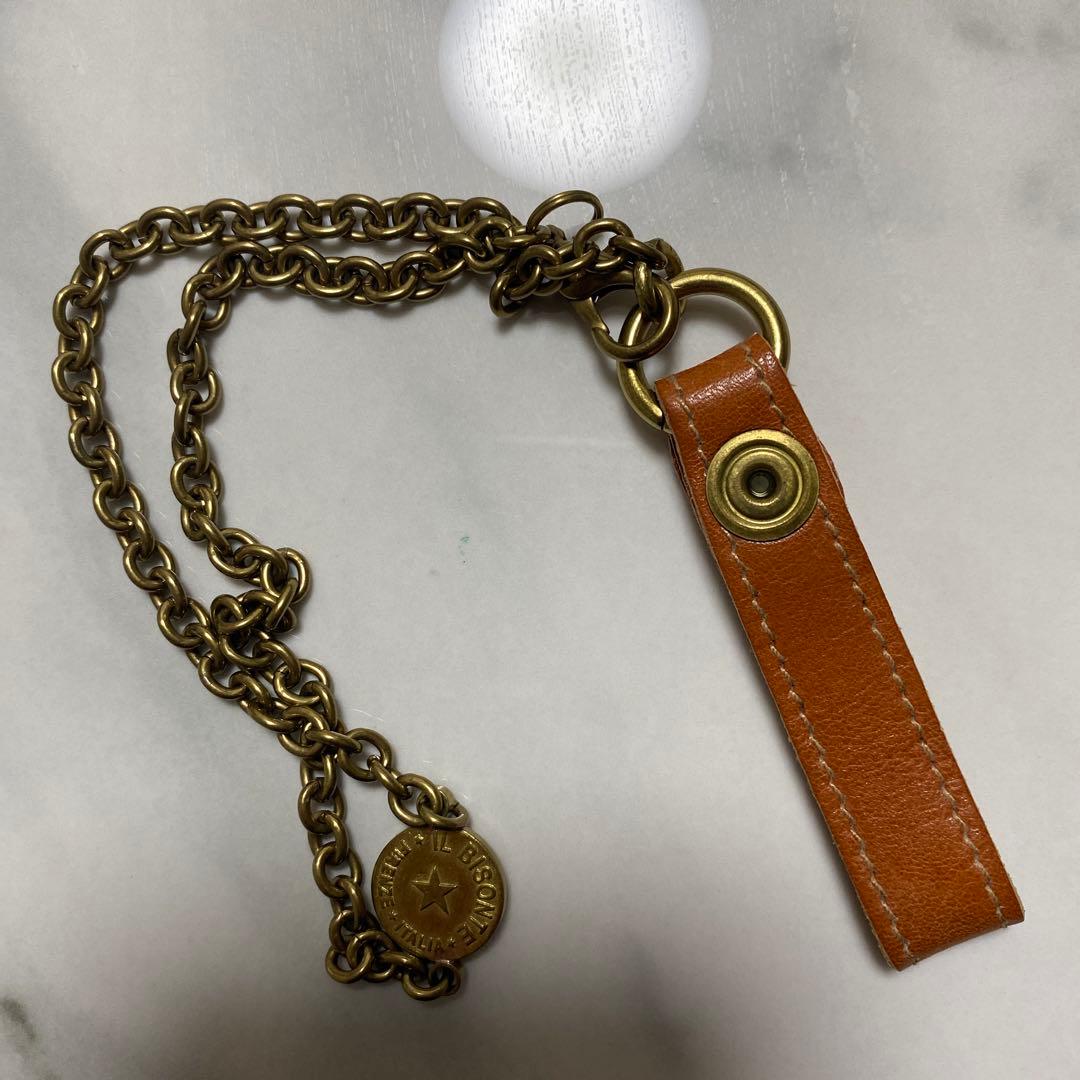 IL BISONTE /イルビゾンテ　レザー ウォレット&キーチェーン