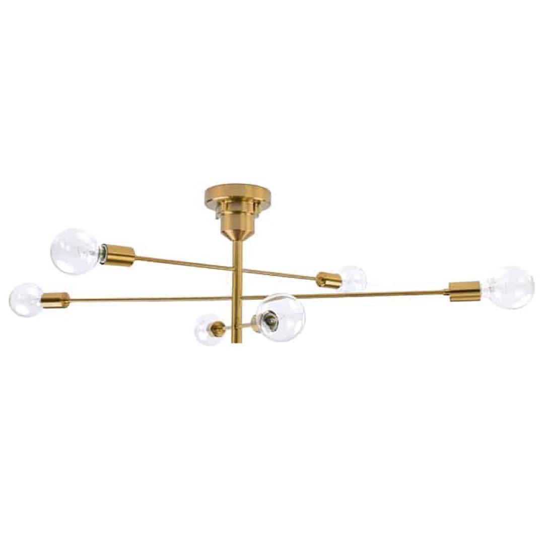 シーリングライト　unico Astre ゴールド　照明　ウニコ　白熱球