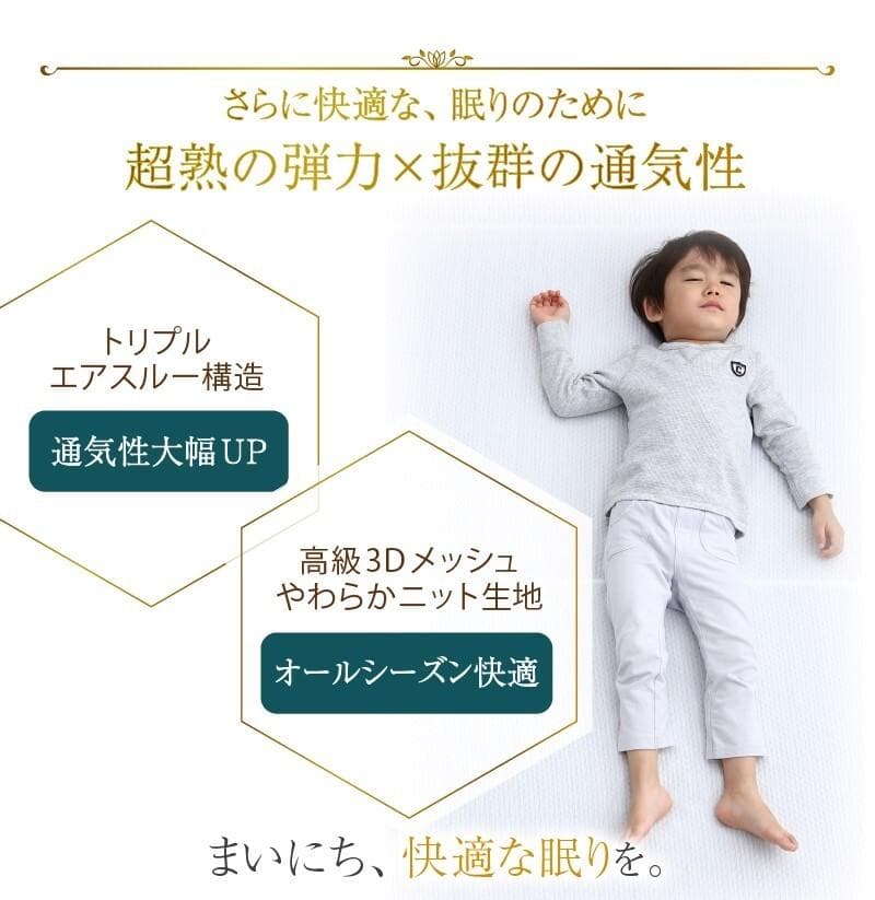 超熟高反発　10センチ　三つ折りマットレス　敷布団　セミダブル　ホワイト