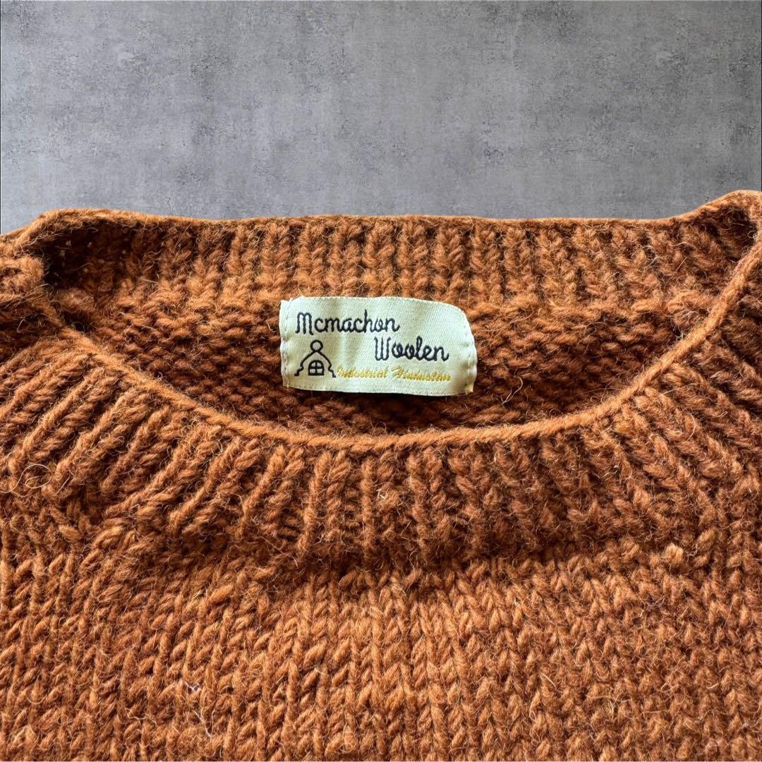 Macmahon knitting millsマクマホン CURRY 新品　茶色