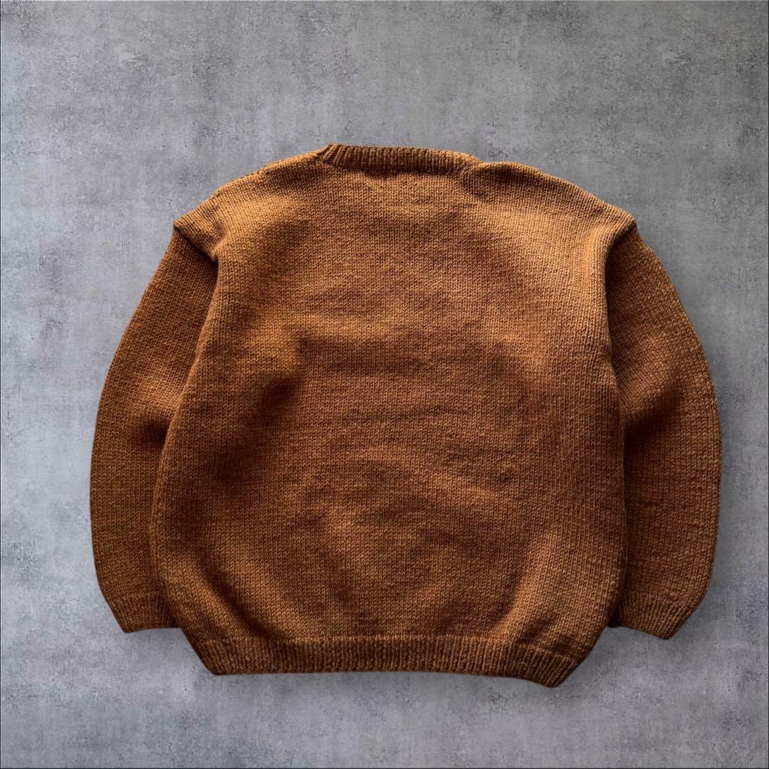 Macmahon knitting millsマクマホン CURRY 新品　茶色