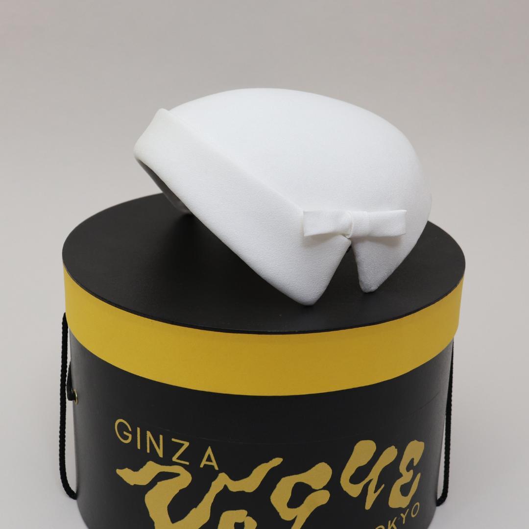 ウエディングハットボンネ風トークハット／銀座vogueにてオーダー制作